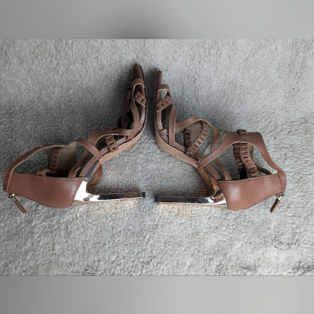 BCBGMAXAZRIA Women's DORIE Dress Sandal size 10 US Tan color - Picture 12 of 15